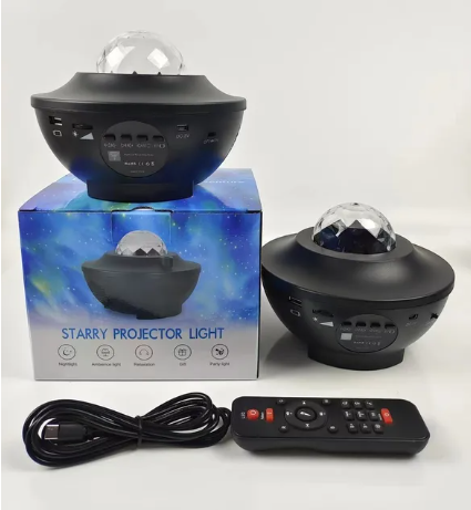 Proyector de Luces Nocturnas con Efecto Ondulante y Música Estelar